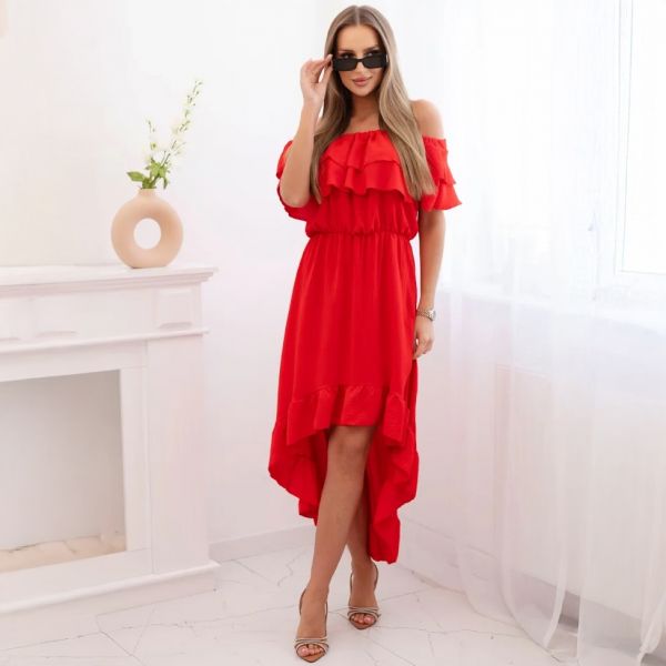 Cecile Off Shoulder mekko punainen