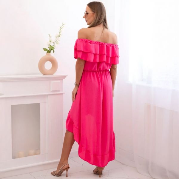 Cecile Off Shoulder mekko pinkki-3