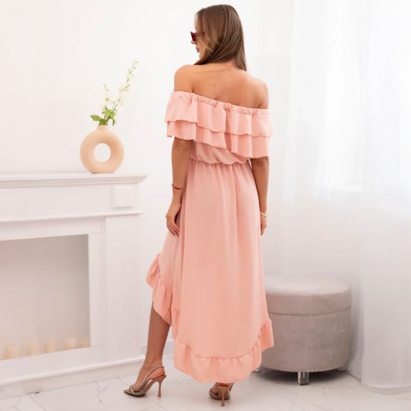 Cecile Off Shoulder mekko puuteri-3