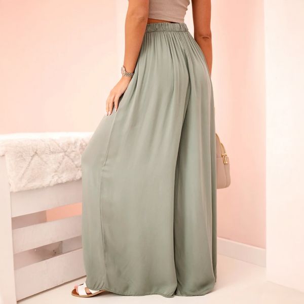 Daisy viskoosihousut khaki-3