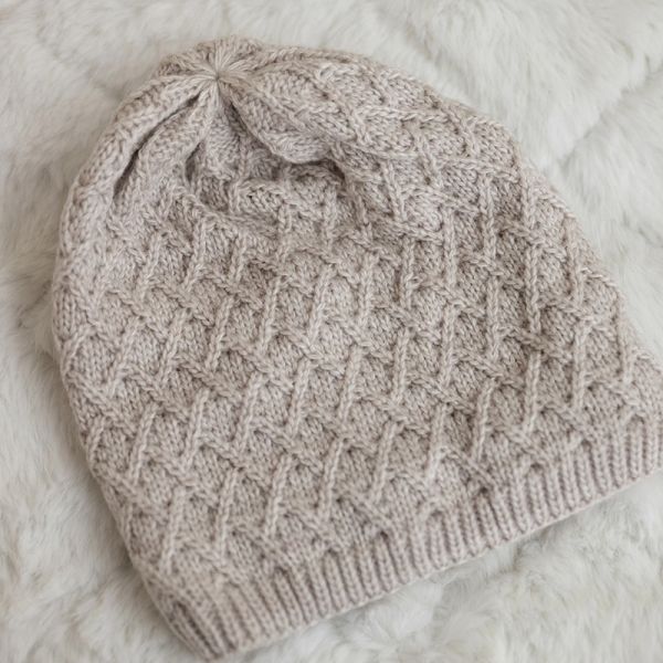 Neulepipo fleecevuorella beige-2