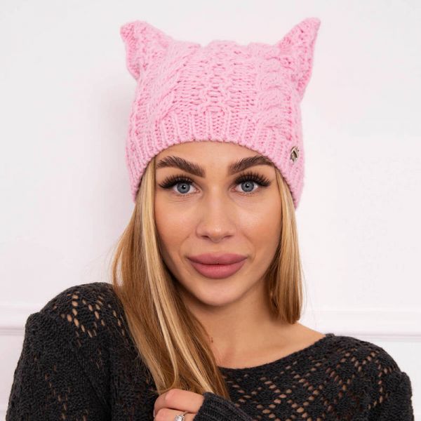 Oliwier Rabbid fleecevuorattu pipo pinkki