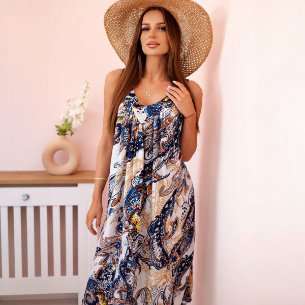 Alana kuvioitu taskumekko navy-2