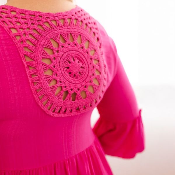Tiki Plus tunikamekko fuksia-3