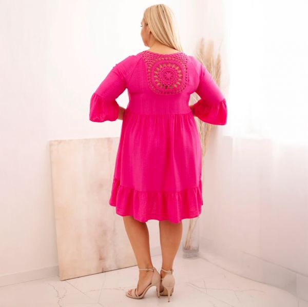Tiki Plus tunikamekko fuksia-5