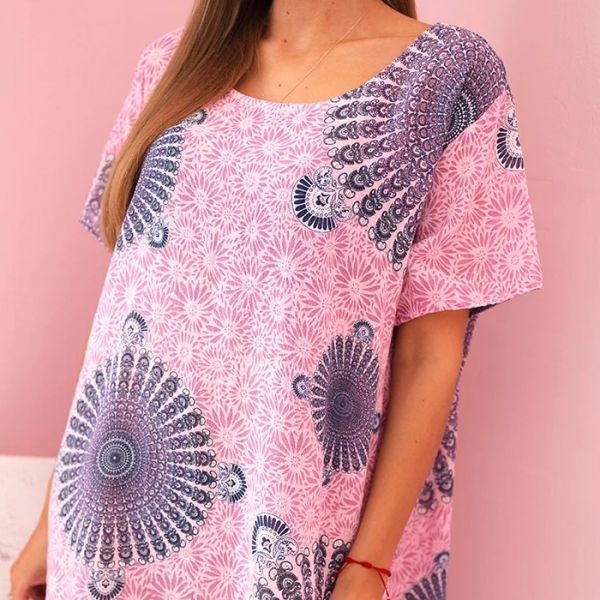Dahlia puuvillamekko baby pink-3