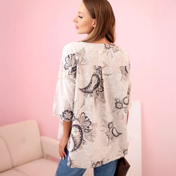 Paulin puuvillapaita beige-3