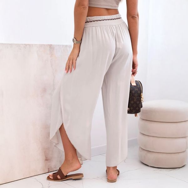 Peony viskoosihousut beige