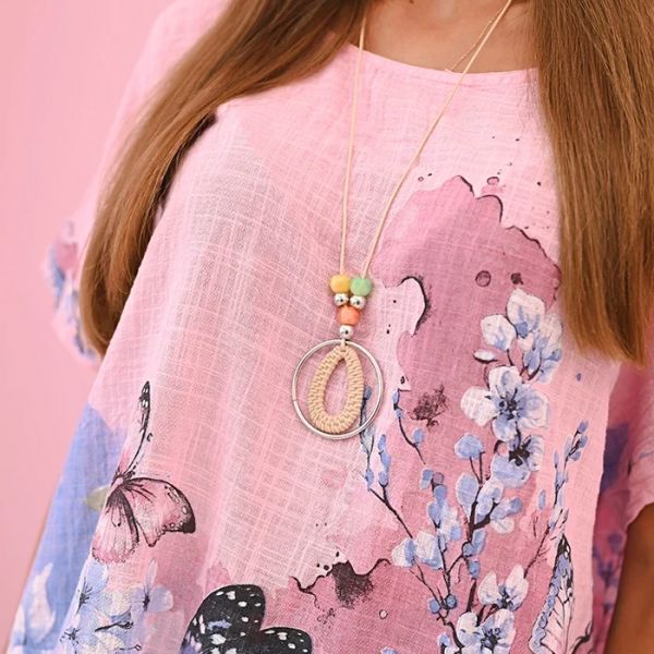 Lorelei paita puuvillapellavaa baby pink-3