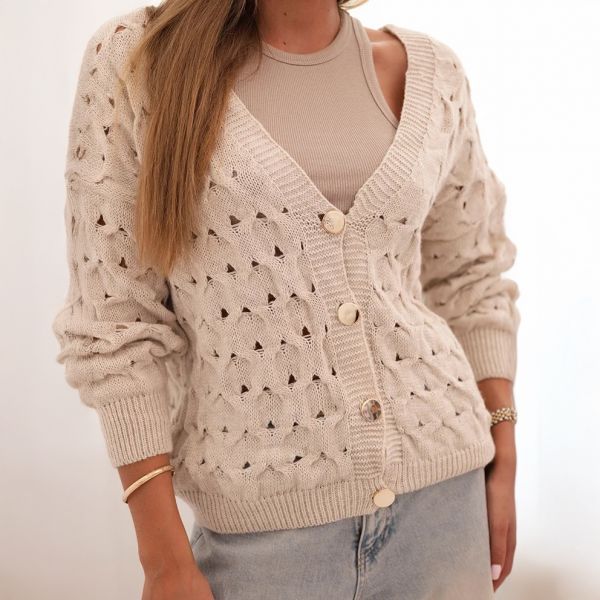 Cindy neuletakki beige-3