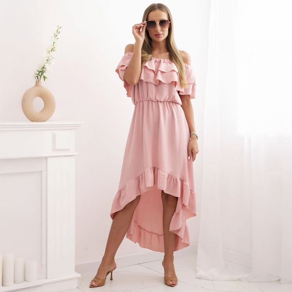 Cecile Off Shoulder mekko roosa