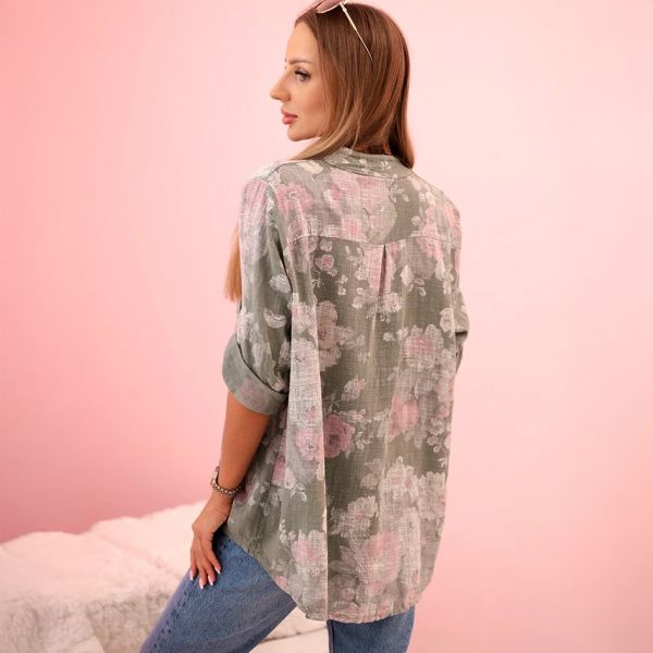 Ciara puuvillapaita khaki-3