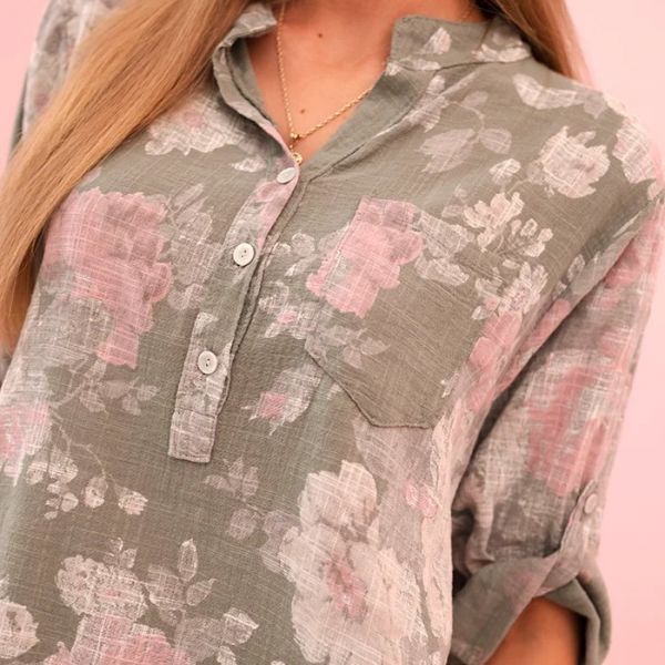 Ciara puuvillapaita khaki-4