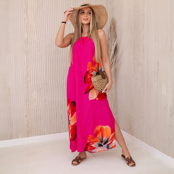 Kesi Giana viskoosimekko fuksia