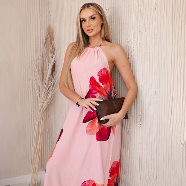 Kesi Giana viskoosimekko roosa-3