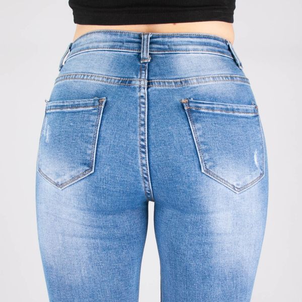 Miss Bon skinny stretchfarkut sininen-7