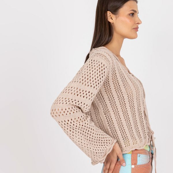 Rue Paris Olyvia neuletakki beige-4