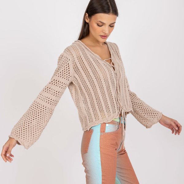 Rue Paris Olyvia neuletakki beige-5