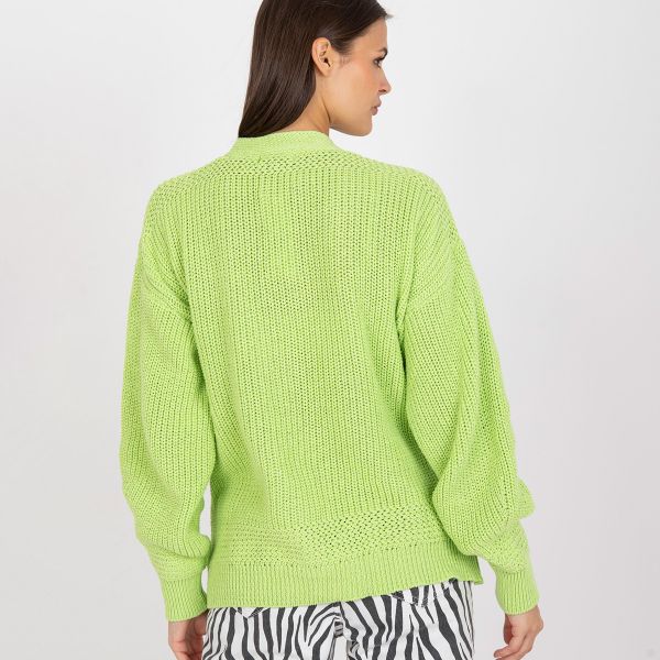 Rue Paris Bloom neuletakki lime-4