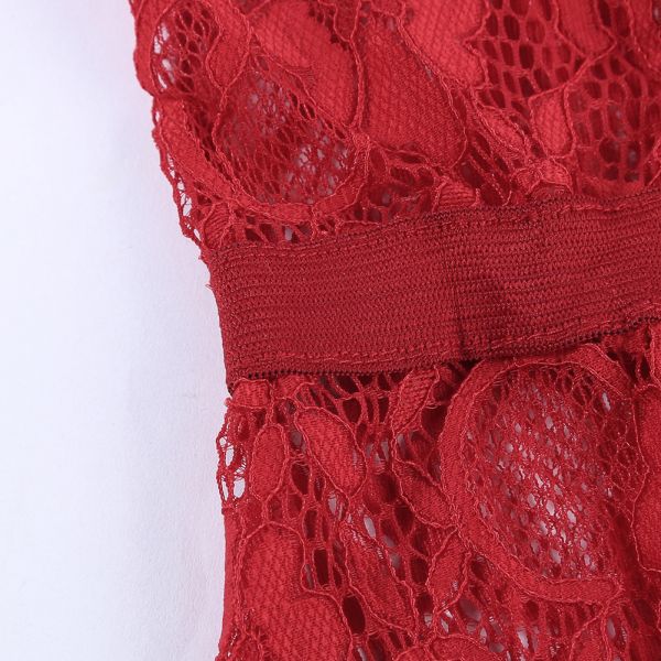Michel Lace body punainen-7