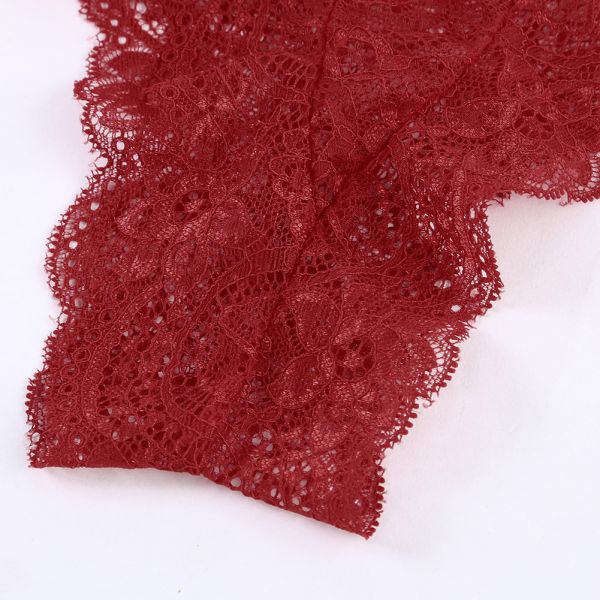 Fishnet Lace teddy punainen-6