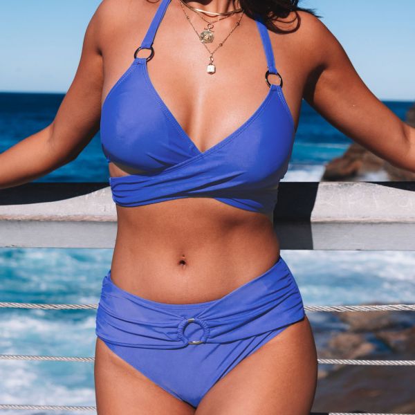 Wrap bikinisetti sininen