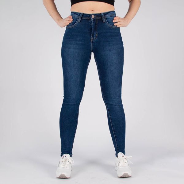 LD Style Skinny stretchfarkut tummansininen