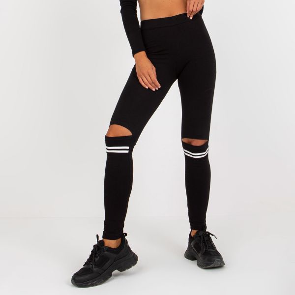 Las Garras Cutout leggingsit musta-2
