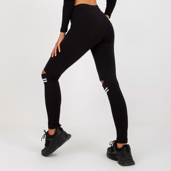 Las Garras Cutout leggingsit musta-4