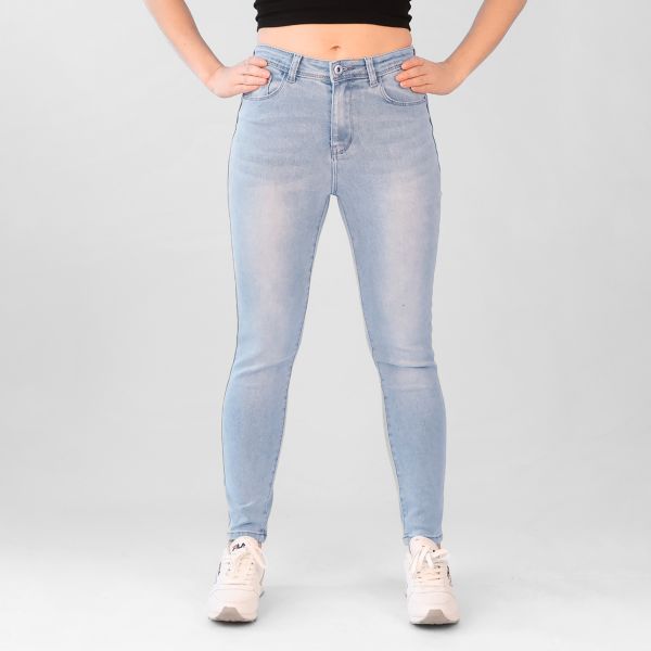 Foly Rose push up stretchfarkut v.sininen-2