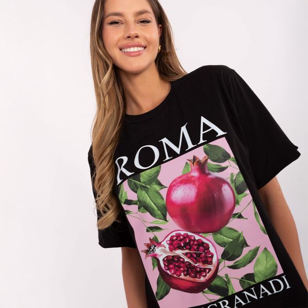 Moda Italy Roma t-paita musta