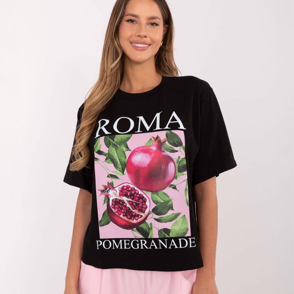 Moda Italy Roma t-paita musta-4