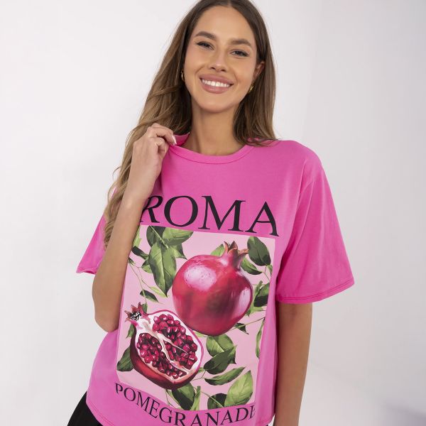 Moda Italy Roma t-paita pinkki