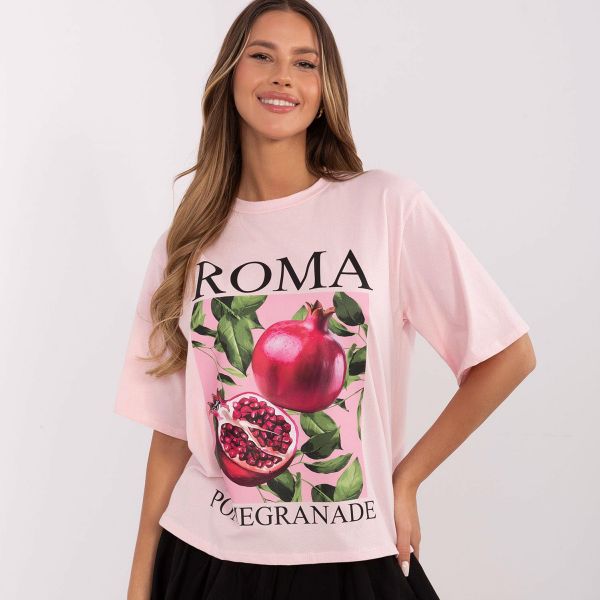 Moda Italy Roma t-paita roosa-4