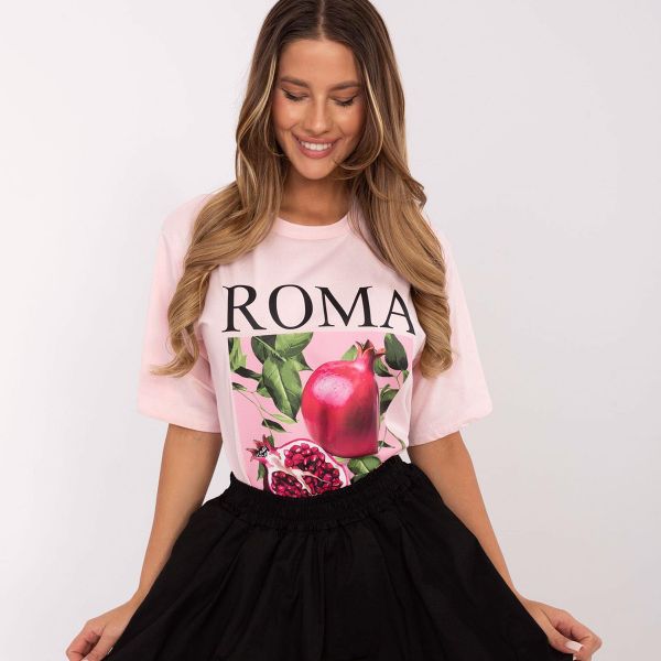 Moda Italy Roma t-paita roosa-5