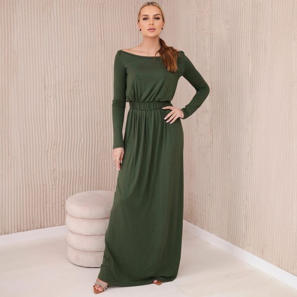 Kesi Haley ekstrapitkä trikoomekko khaki