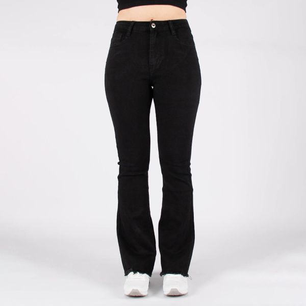 Secret Denim Flared stretchfarkut musta-3