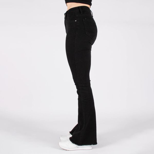 Secret Denim Flared stretchfarkut musta-2