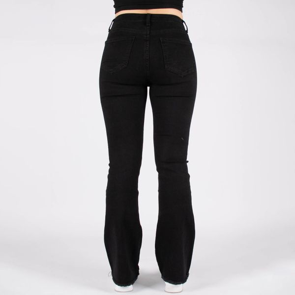 Secret Denim Flared stretchfarkut musta-5