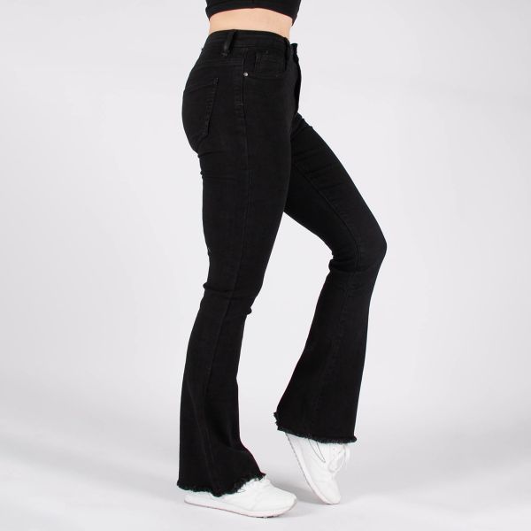 Secret Denim Flared stretchfarkut musta-6