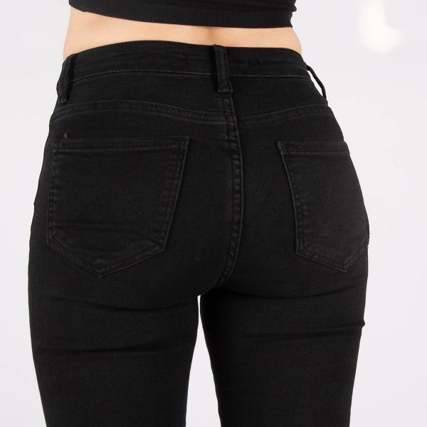 Secret Denim Flared stretchfarkut musta-7