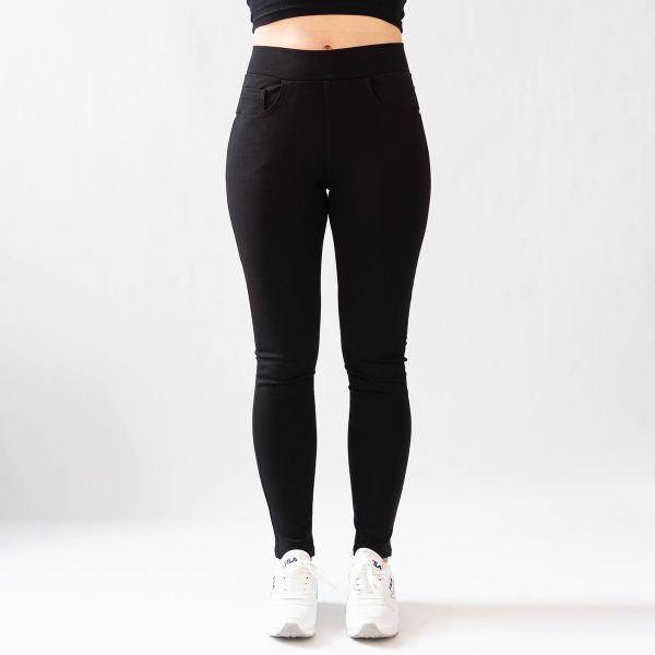 Miss Bon stretch-housut musta-5