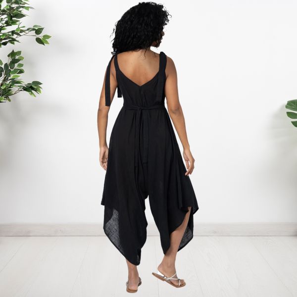 Cara puuvillainen kesäjumpsuit musta-2