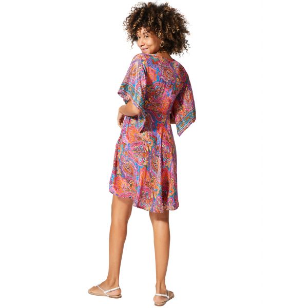 Valley minimekko paisley pinkki-2