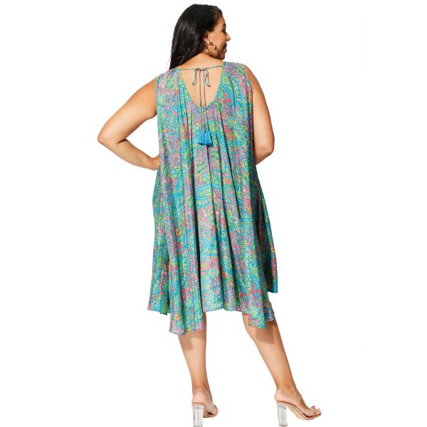Araku Plus taskumekko paisley vihreä-2