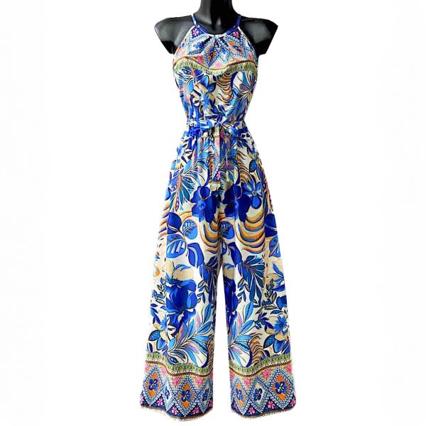 Elle Daysie kuvioitu jumpsuit sininen