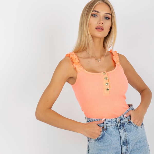 Och Bella Emmie ribbitoppi neonkoralli-5