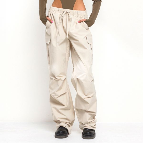 No Vacancy Parachute Wide housut beige-5