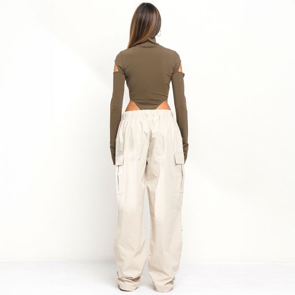 No Vacancy Parachute Wide housut beige-2