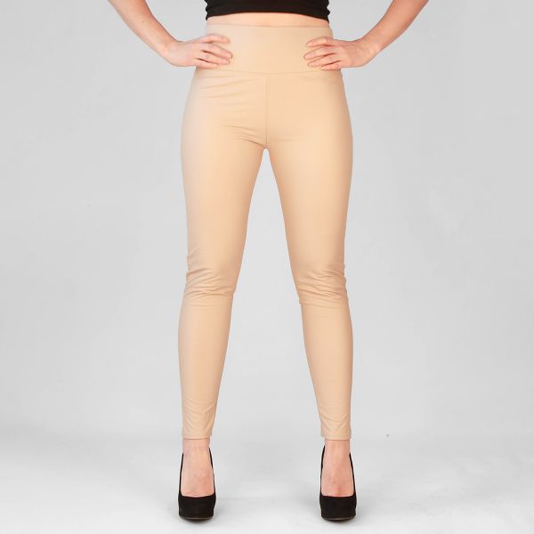 Willow leatherlook leggingsit beige-1